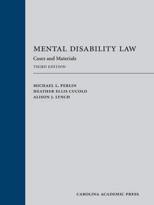 cover image of Mental Disability Law